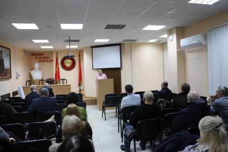 В Сталинградском обкоме КПРФ прошло политзанятие, посвященное 99-й годовщине образования СССР