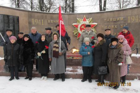 Московская область: Коммунисты региона продолжают торжественные акции, посвящённые битве за Москву