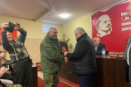 Рабочая поездка на Донбасс в преддверии нового года делегации КПРФ во главе с К.К. Тайсаевым