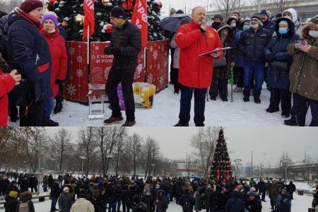 Москва. Сергей Обухов провел новую массовую встречу с избирателями: "Стоп эсткада на Малыгина!"