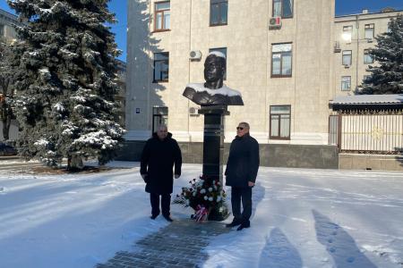 Делегация КПРФ во главе с К.К. Тайсаевым с рабочим визитом прибыла на Донбасс