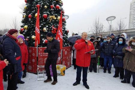 Москва. Сергей Обухов провел новую массовую встречу с избирателями: "Стоп эсткада на Малыгина!"