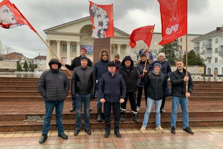 Краснодарский край. Активисты КПРФ и сторонники партии почтили память В.И. Ленина