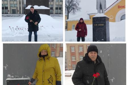 Тульские коммунисты почтили память Владимира Ильича Ленина
