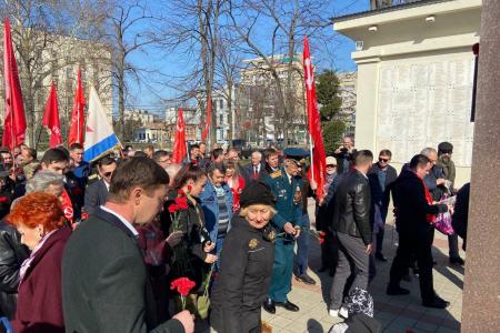 Краснодар. Активисты КПРФ и других лево-патриотических сил отметили День Красной Армии