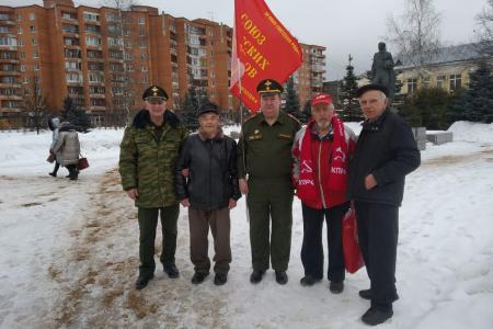 Коммунисты Ленинградской области отметили  104-ю годовщину создания Красной Армии