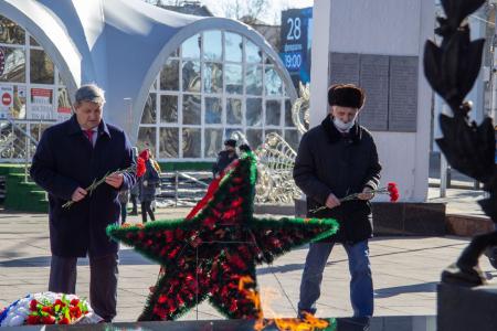 Коммунисты Белгородской области достойно отметили День Советской Армии и Военно-морского флота