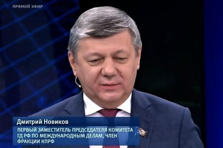 Дмитрий Новиков в эфире Первого канала: «Олимпиада в Пекине – главная мировая новость последних дней»