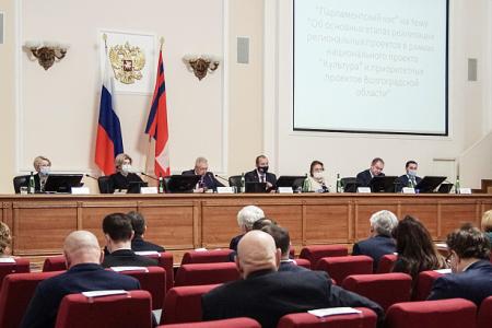 Депутаты фракции КПРФ Волгоградской областной Думы приняли участие в заседании Парламентского часа