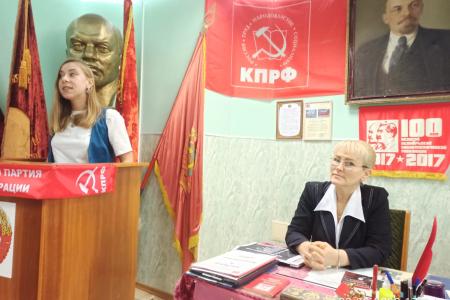 Новгородская область. Визит советника Председателя ЦК КПРФ Маргариты Образцовой в Старорусское районное отделение партии