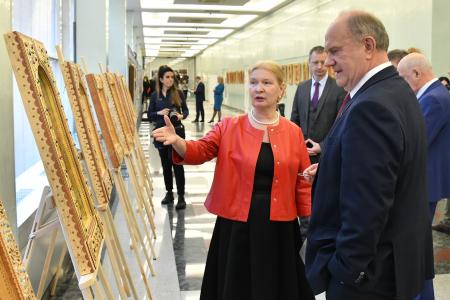 Г.А. Зюганов выступил на открывшейся в Госдуме выставке, посвященной адмиралу Федору Ушакову