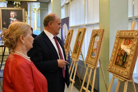 Г.А. Зюганов выступил на открывшейся в Госдуме выставке, посвященной адмиралу Федору Ушакову