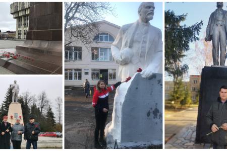 Тульские коммунисты провели серию мероприятий в ознаменование 152-ой годовщины со дня рождения В.И. Ленина