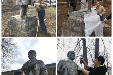 Тульские коммунисты провели серию мероприятий в ознаменование 152-ой годовщины со дня рождения В.И. Ленина