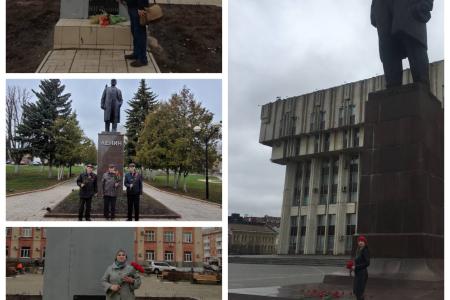 Тульские коммунисты провели серию мероприятий в ознаменование 152-ой годовщины со дня рождения В.И. Ленина