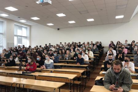 Екатеринбург. Георгий Камнев выступил с лекцией перед студентами УрГЮА