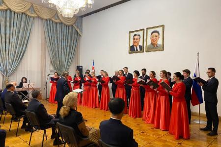 В Посольстве КНДР прошло торжественное мероприятие в честь 110-летия Ким Ир Сена