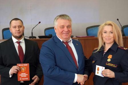 Первый секретарь Воронежского обкома КПРФ Андрей Рогатнев встретился с сотрудниками управления Росгвардии