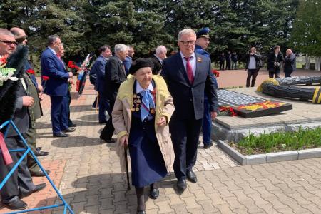 Московская область. Депутат-коммунист Александр Наумов принял участие в торжественном мероприятии к 9 мая в г.о. Кашира