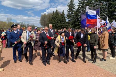 Московская область. Депутат-коммунист Александр Наумов принял участие в торжественном мероприятии к 9 мая в г.о. Кашира