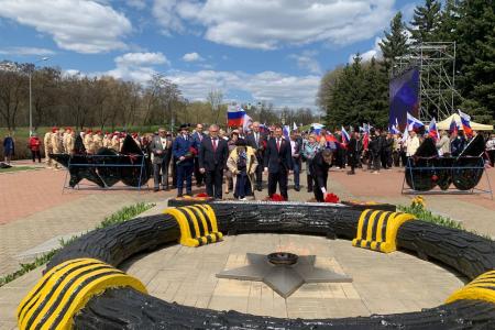 Московская область. Депутат-коммунист Александр Наумов принял участие в торжественном мероприятии к 9 мая в г.о. Кашира