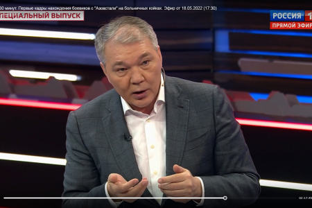 Л.И. Калашников принял участие в программе "Шестьдесят минут" на телеканале "Россия-1"