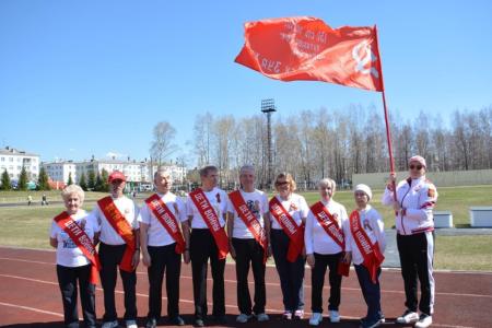 Свердловская область. Дети войны открыли легкоатлетическую эстафету