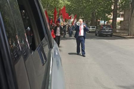Партии, входящие в СКП-КПСС, провели праздничные первомайские демонстрации