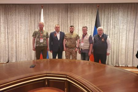 Делегация КПРФ во главе с Казбеком Тайсаевым с рабочим визитом прибыла в Донбасс
