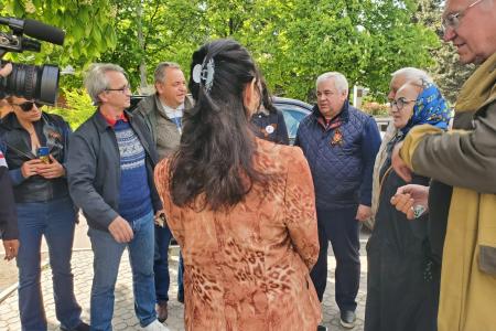 Делегация КПРФ во главе с Казбеком Тайсаевым с рабочим визитом прибыла в Донбасс