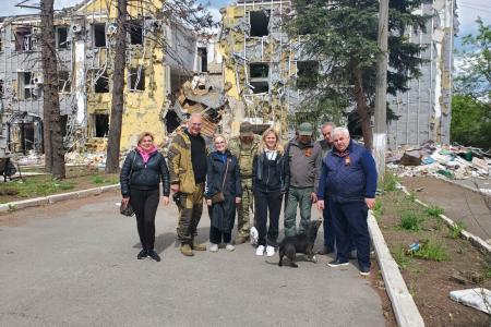 Делегация КПРФ во главе с Казбеком Тайсаевым с рабочим визитом прибыла в Донбасс