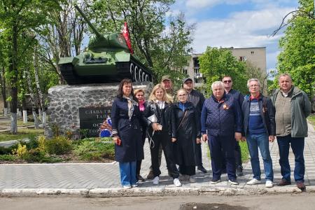 Делегация КПРФ во главе с Казбеком Тайсаевым с рабочим визитом прибыла в Донбасс