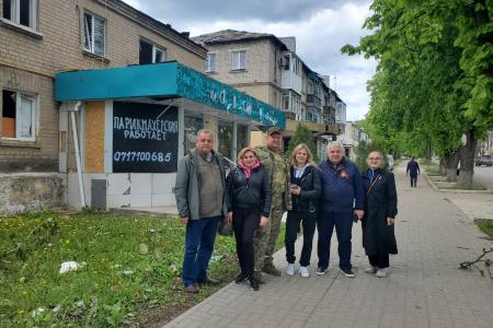 Делегация КПРФ во главе с Казбеком Тайсаевым с рабочим визитом прибыла в Донбасс