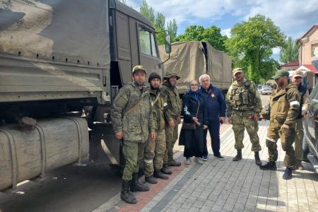 Делегация КПРФ во главе с Казбеком Тайсаевым с рабочим визитом прибыла в Донбасс