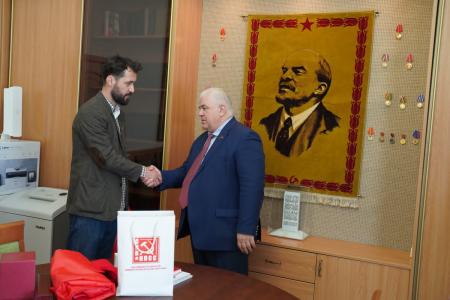 Казбек Тайсаев встретился с представителями левых сил Северной Македонии