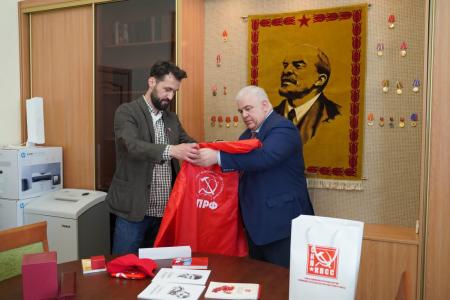 Казбек Тайсаев встретился с представителями левых сил Северной Македонии