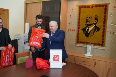 Казбек Тайсаев встретился с представителями левых сил Северной Македонии