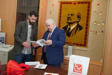Казбек Тайсаев встретился с представителями левых сил Северной Македонии