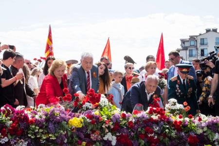 Компартии, входящие в СКП-КПСС, приняли участие в мероприятиях в честь дня Великой Победы