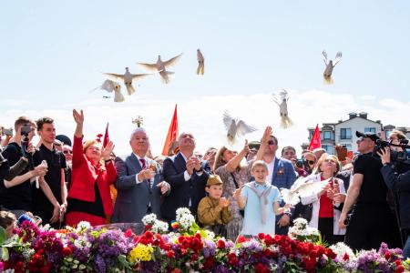 Компартии, входящие в СКП-КПСС, приняли участие в мероприятиях в честь дня Великой Победы