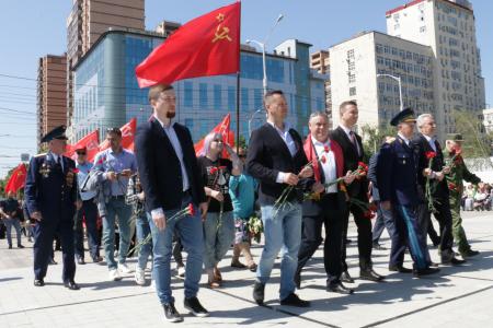 Краснодар. Активисты КПРФ и других лево-патриотических сил отметили День Победы