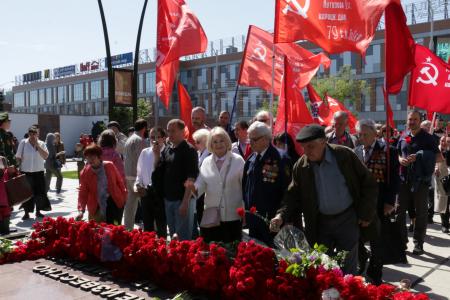 Краснодар. Активисты КПРФ и других лево-патриотических сил отметили День Победы