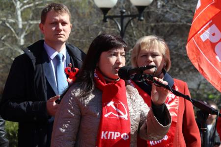 В Рязани состоялся первомайский митинг за социальную справедливость
