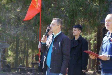 Ленинградская область. Пионерская линейка в музее-заповеднике "Ялкала"