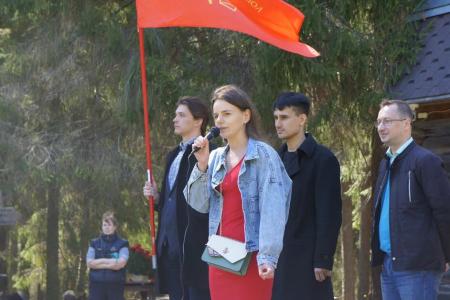 Ленинградская область. Пионерская линейка в музее-заповеднике "Ялкала"