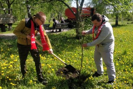 В Рязани в Комсомольском парке заложили аллею в честь 100-летия Пионерии