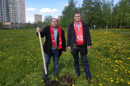 В Рязани в Комсомольском парке заложили аллею в честь 100-летия Пионерии