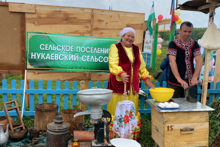 Башкирия. Александр Ющенко и Юнир Кутлугужин поздравили кугарчинцов с Сабантуем