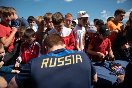 Алексей Русских и Александр Ющенко посетили мероприятие «Спортивная борьба — сильные люди. Сильная страна»