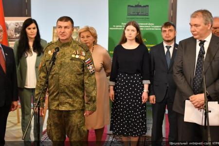 Г.А. Зюганов выступил на открывшейся в Госдуме выставке, посвященной 15-летнему юбилею сотрудничества поисковых отрядов России и Белоруссии